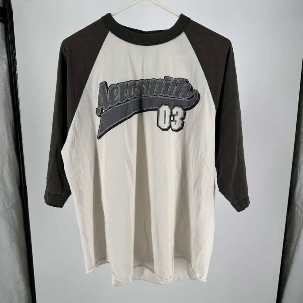 Vintage Aerosmith Raglan Band T-Shirt Size XL